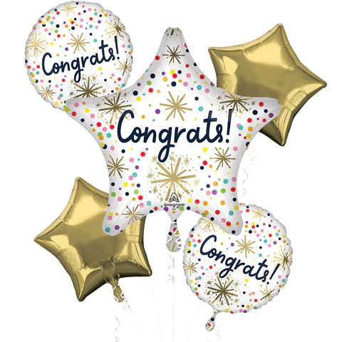 Anagram Confetti Sprinkle Congrats Balloon Bouquet